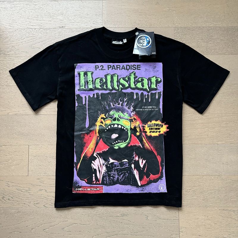 Hellstar Green Face Shock Tee 2 Colors