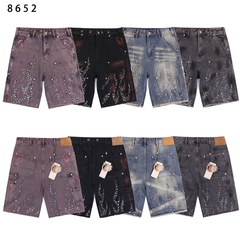 Hellstar Diamond denim Shorts 4 Colors