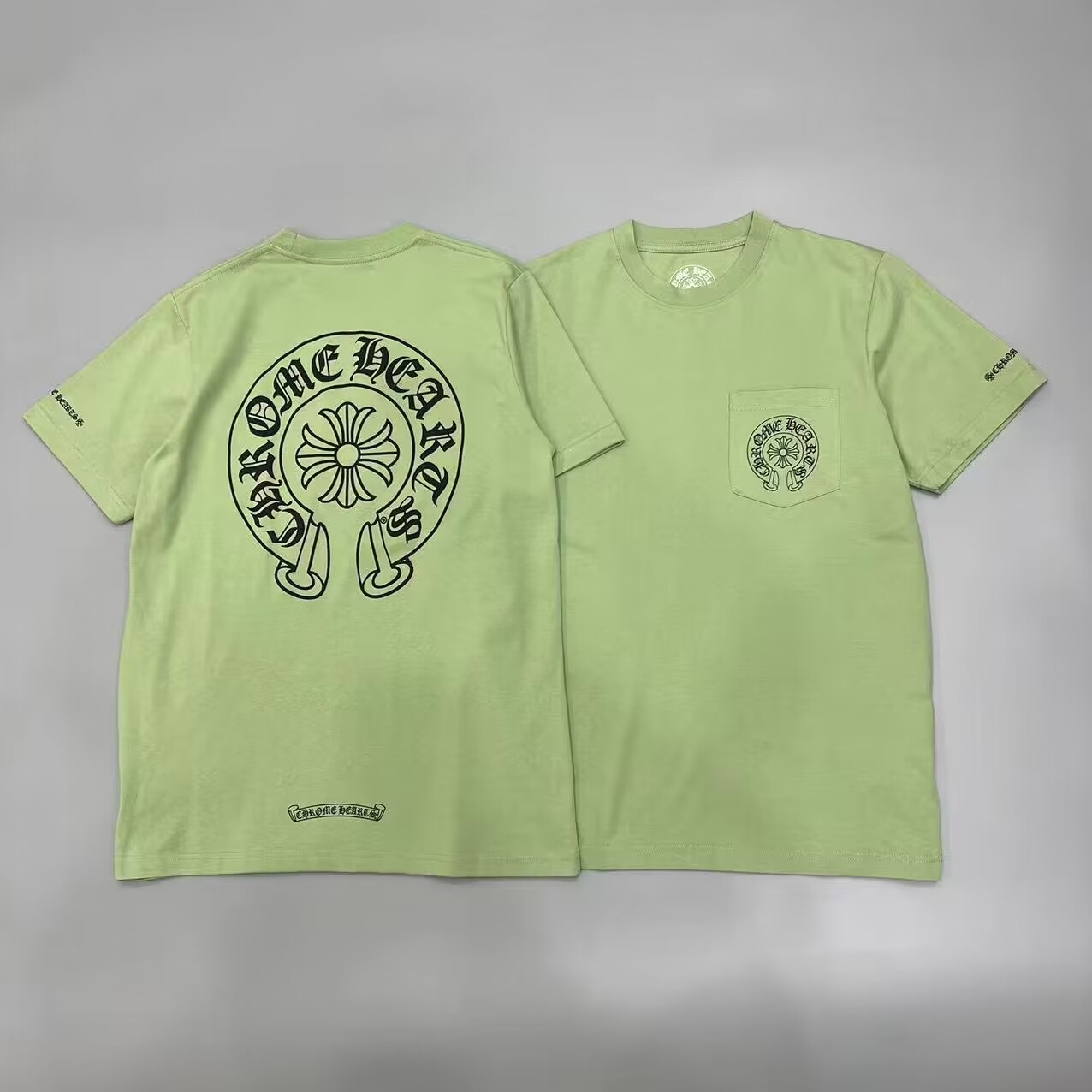 1:1 Best Quality Chrome Hearts Classic Logo Tee Olive
