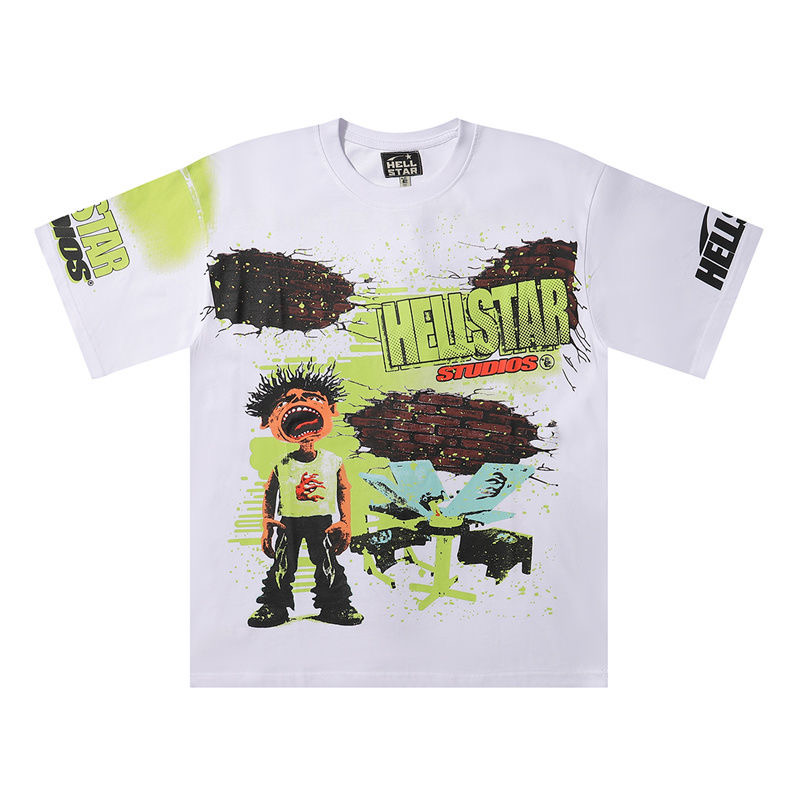 Hellstar red brick wall Print Tee 2 Colors