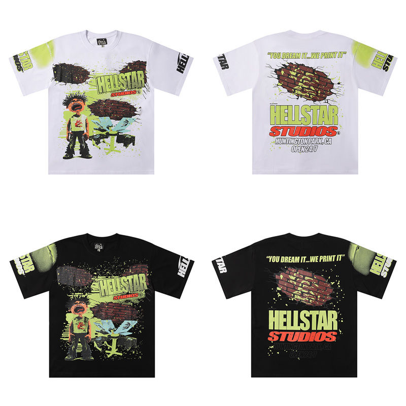 Hellstar red brick wall Print Tee 2 Colors
