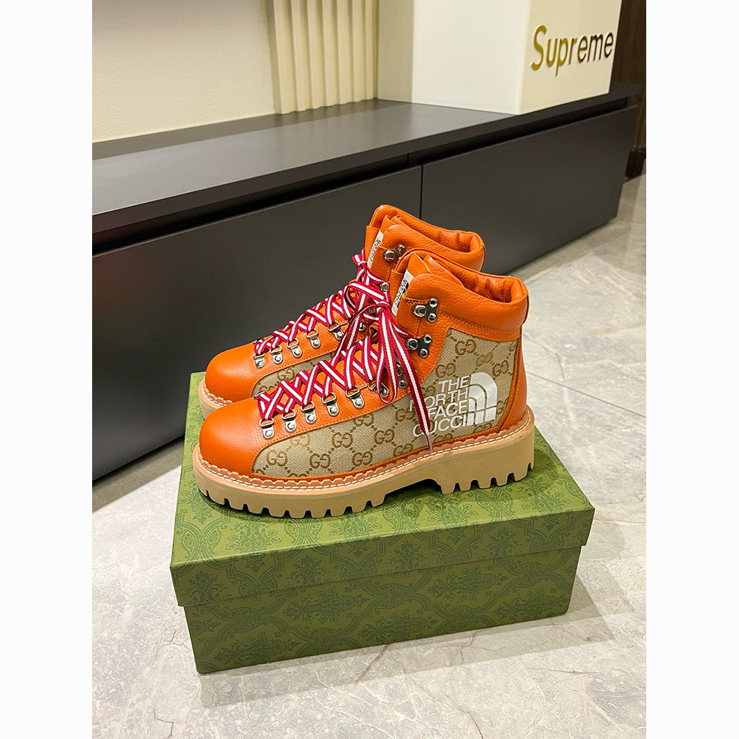 Gucci & the North Face Boost Orange Color