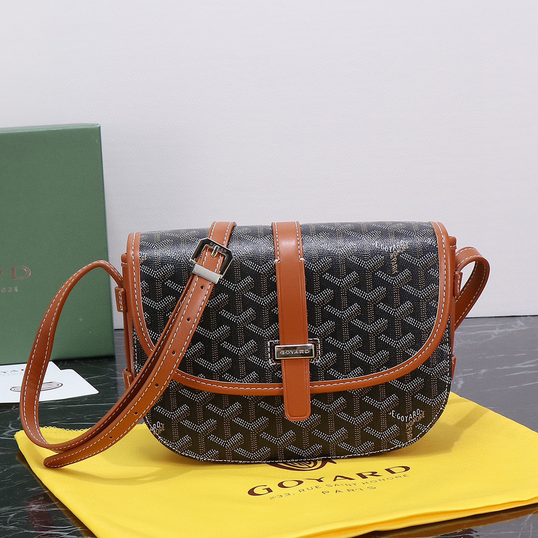 Goyard Messenger Bag Classic Black & Brown Color