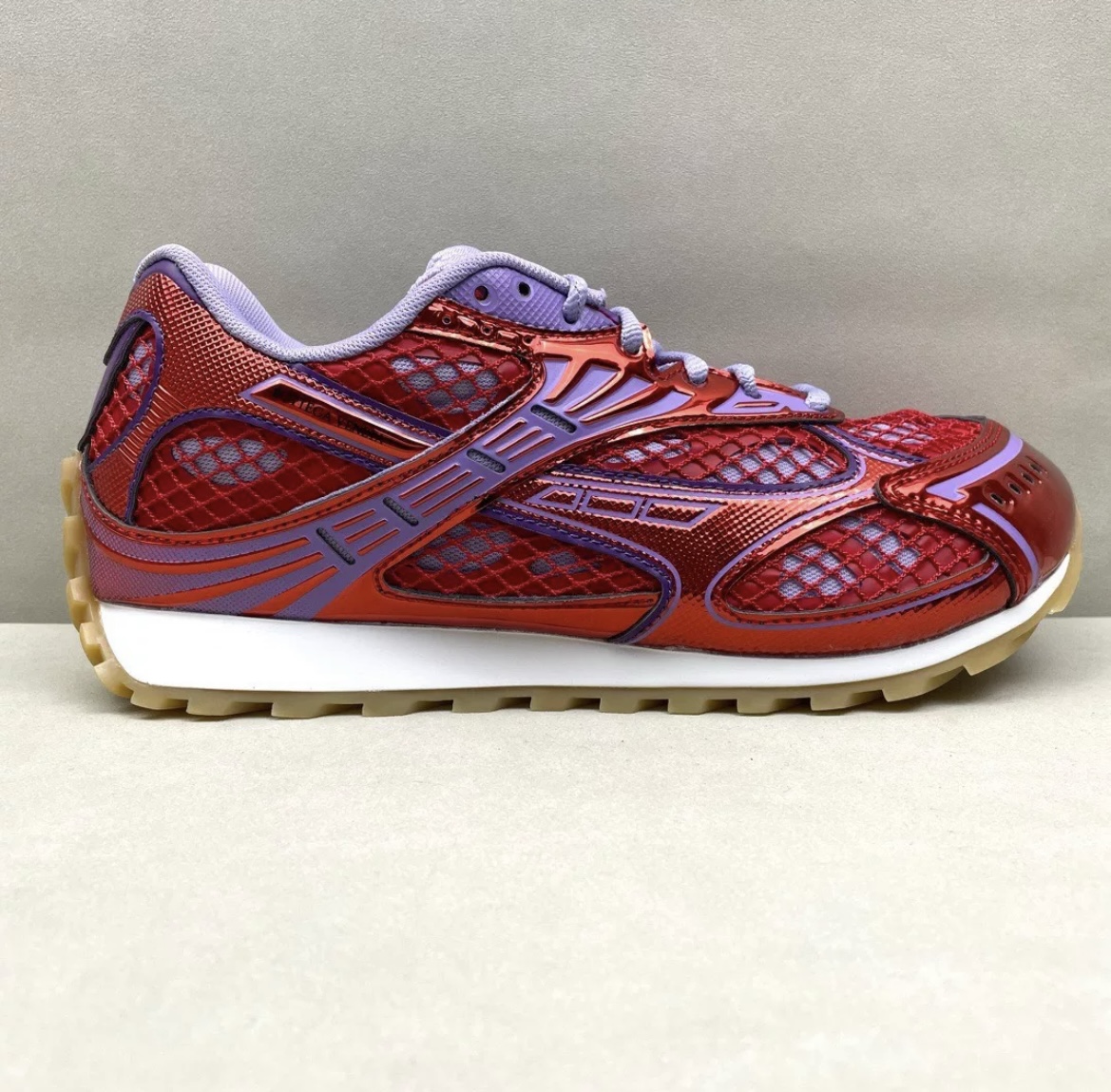 Bottega Veneta Orbit Runner Red Shoes