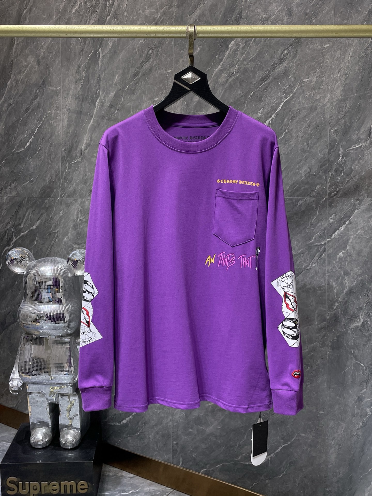 chrome hearts purple long sleeve