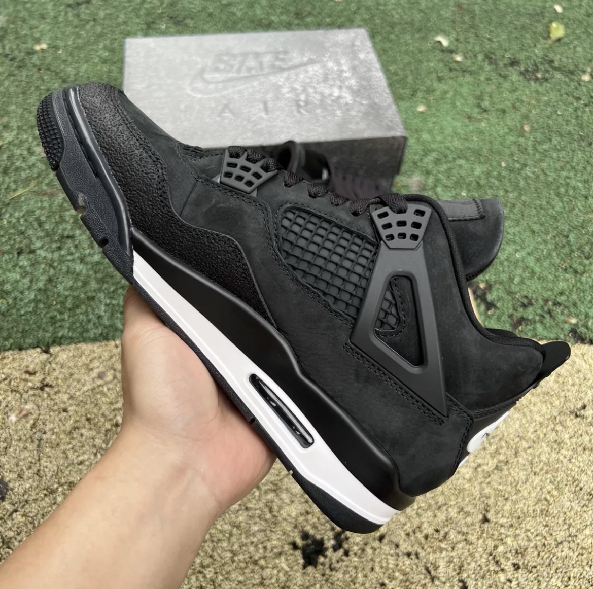Nigel Sylvester & Air Jordan 4 Brick by Brick Black