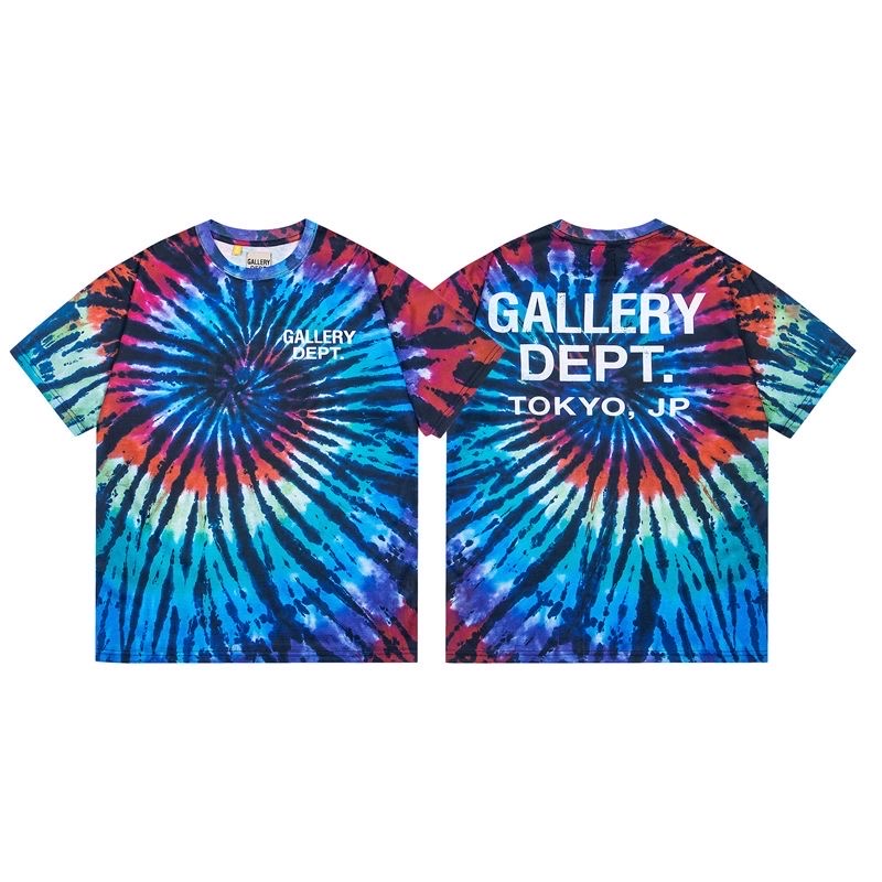 Gallery dept tie-dye blue mix red tee