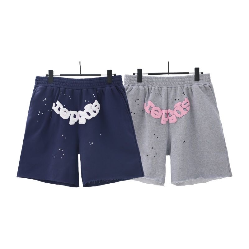 Sp5der Classic Puff Logo Shorts 2 Colors