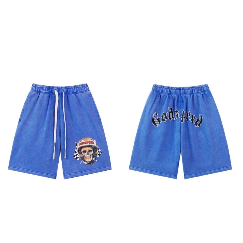 Godspeed Skull head Print Shorts 2 Colors