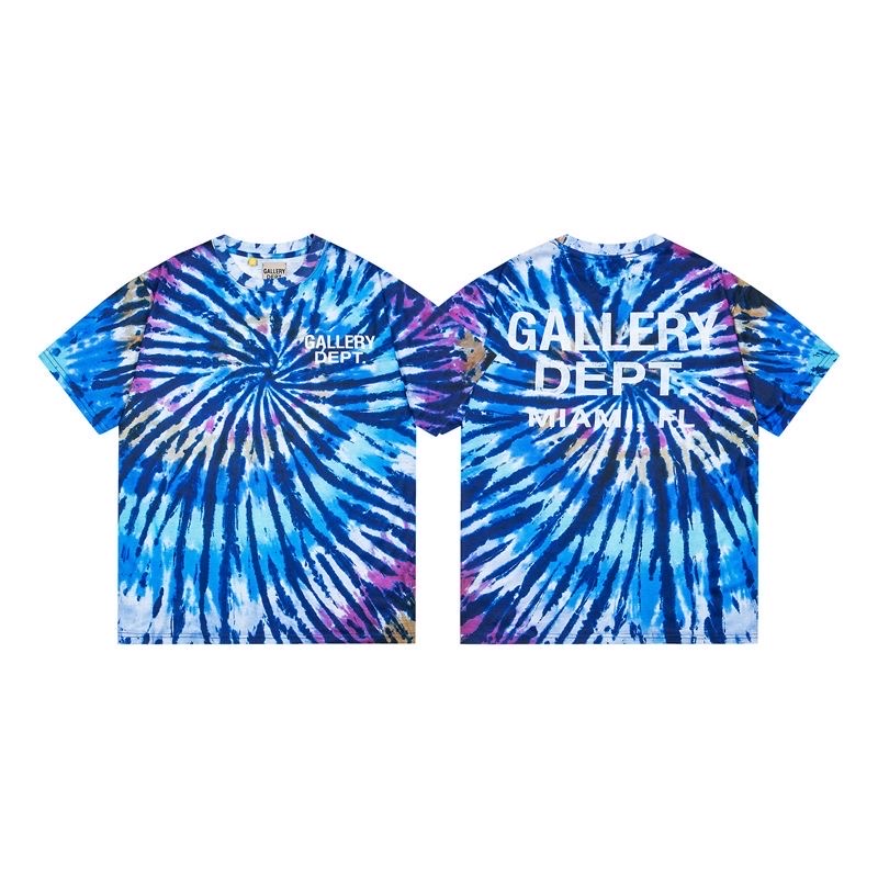 Gallery dept tie-dye letters tee