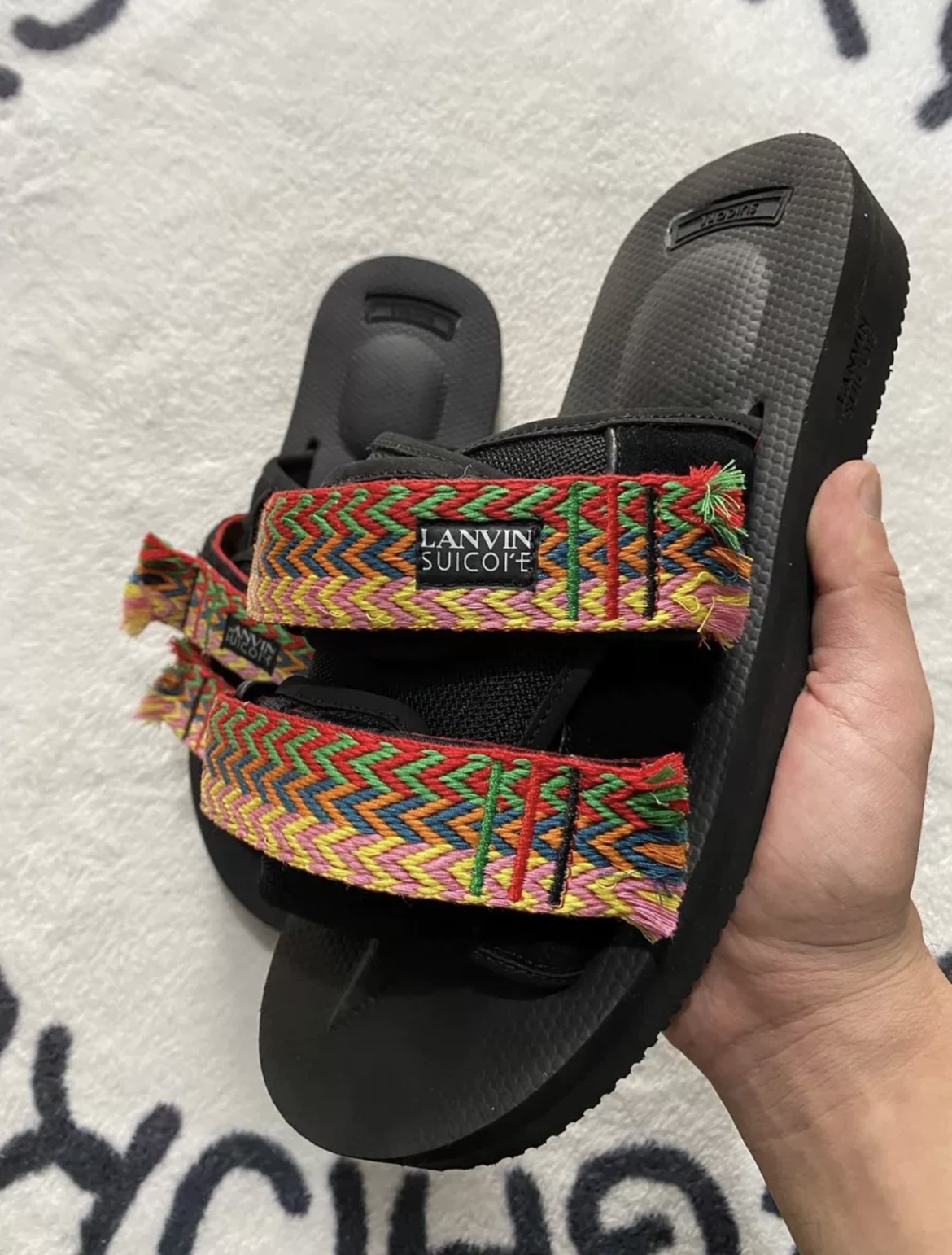 LANVIN Suicoke Curb Slide