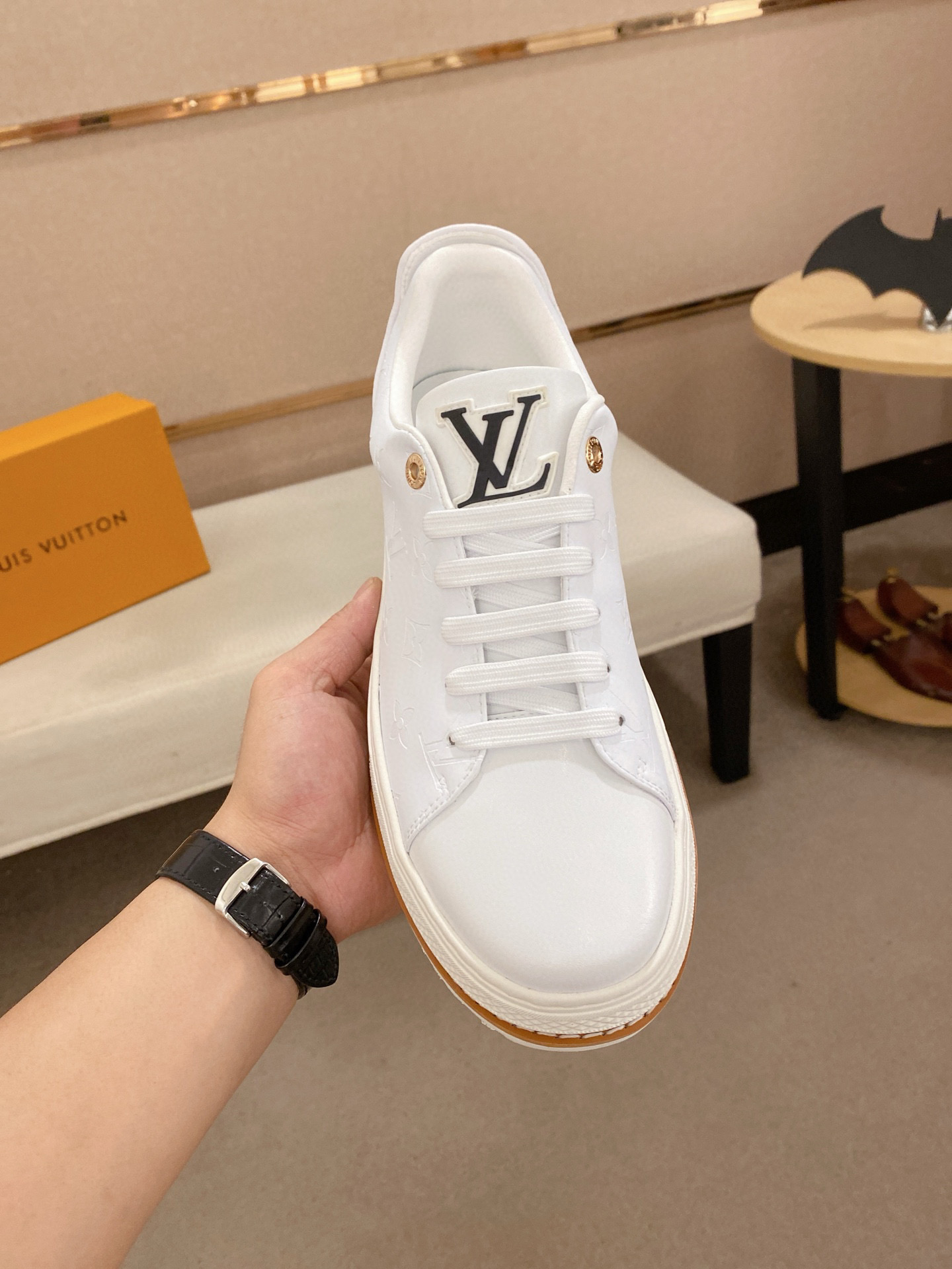 LV Trainers White Shoes leisure shoes
