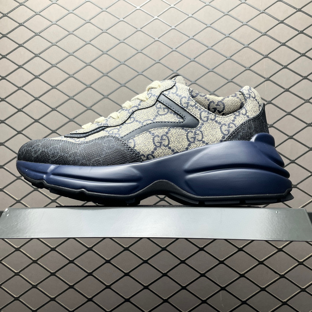 Gucci Rhyton Sneakers Navy Bottom