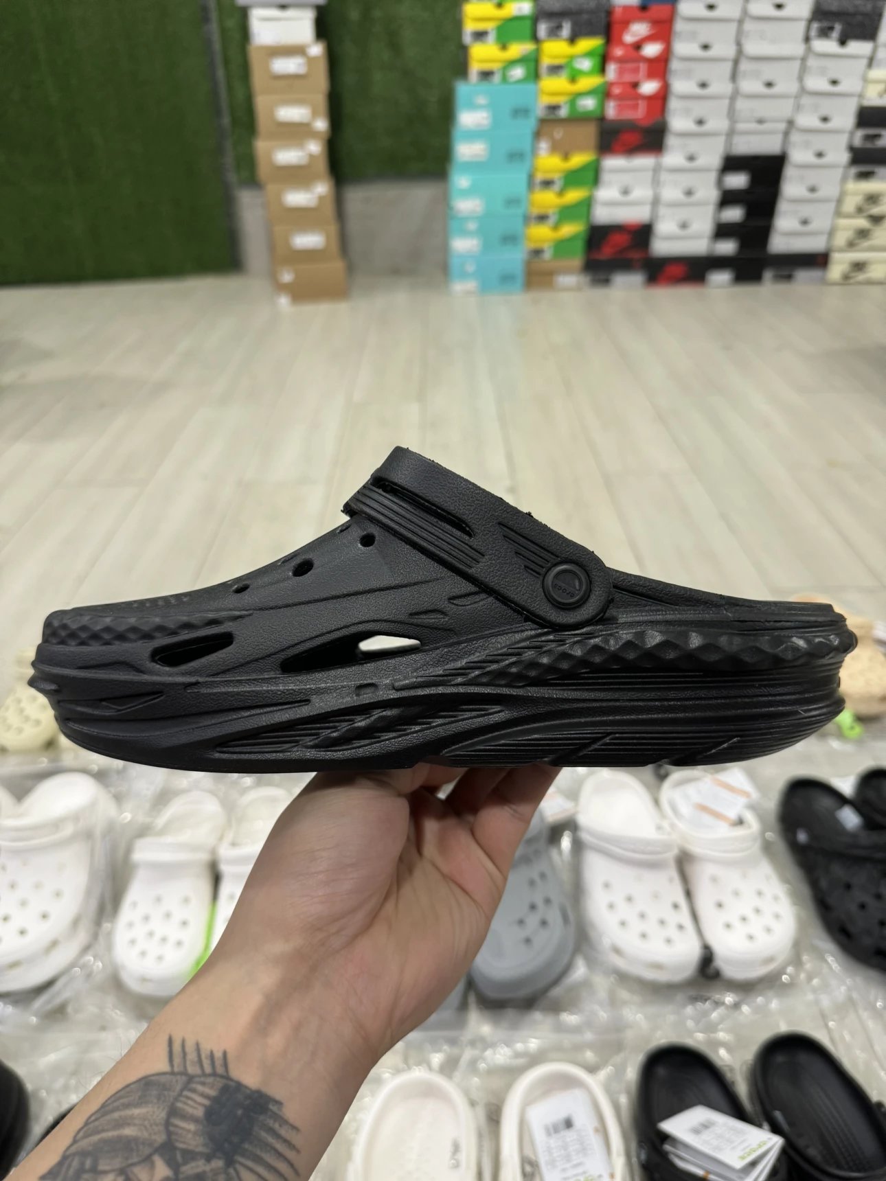 Crocs Slides Black Color