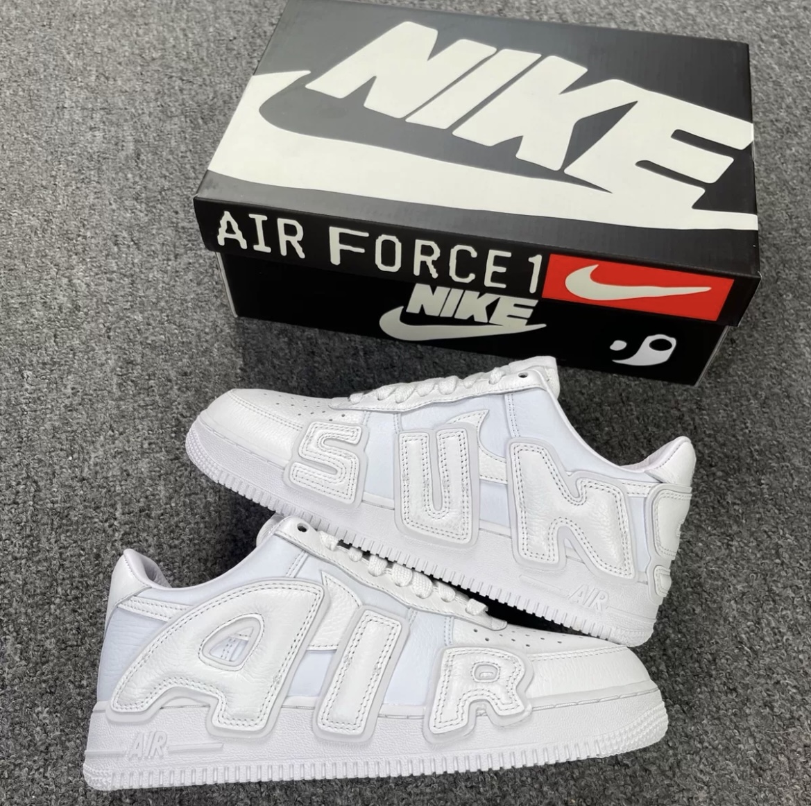 1:1 Air Force 1 & CPFM White Correct Color one