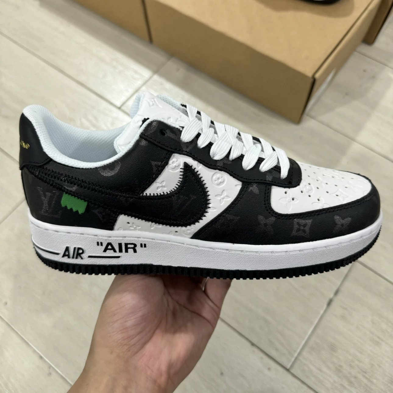 LV & Air Force 1 Sneaker Panda Color