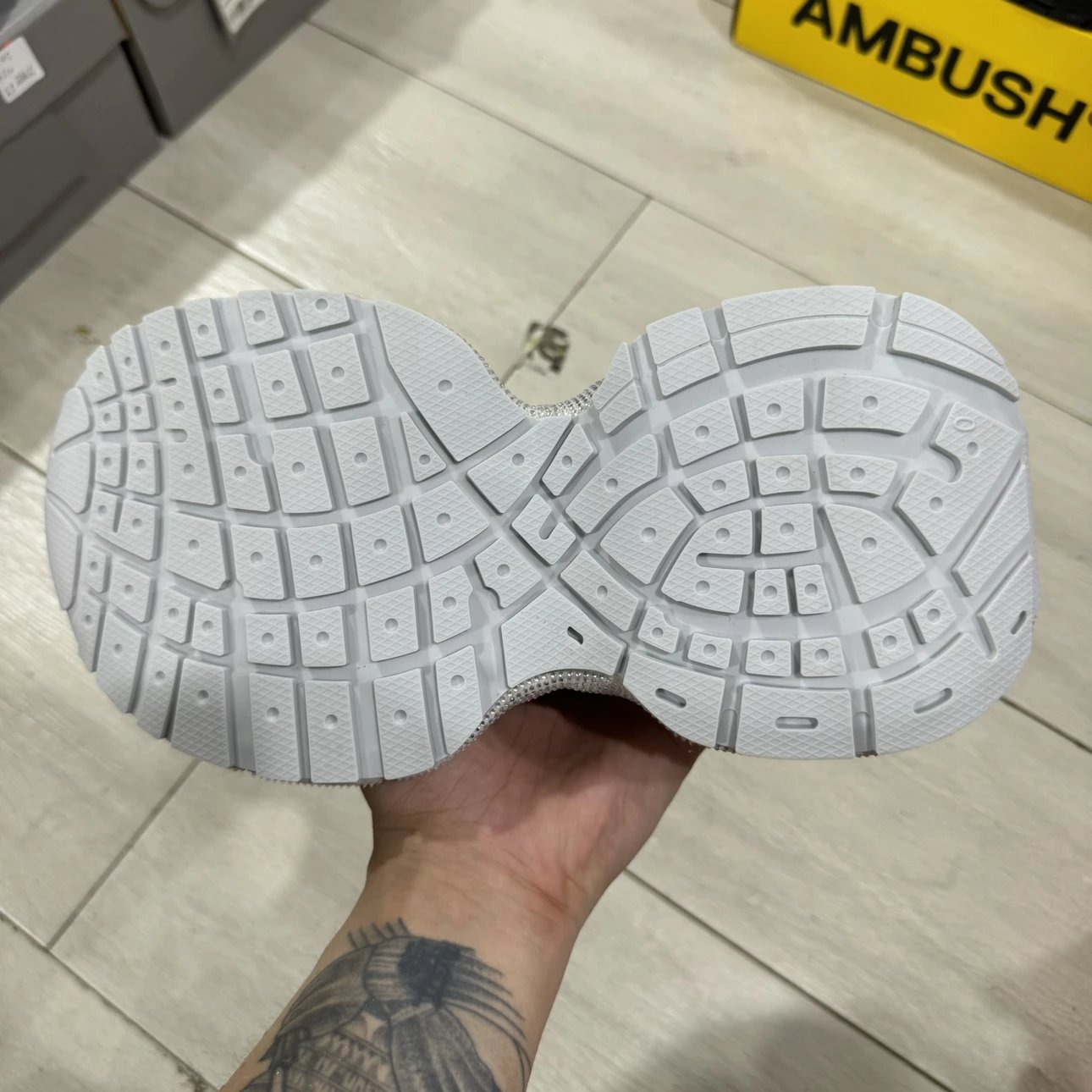Balenciaga Diamond Shoes 3XL Grey Color