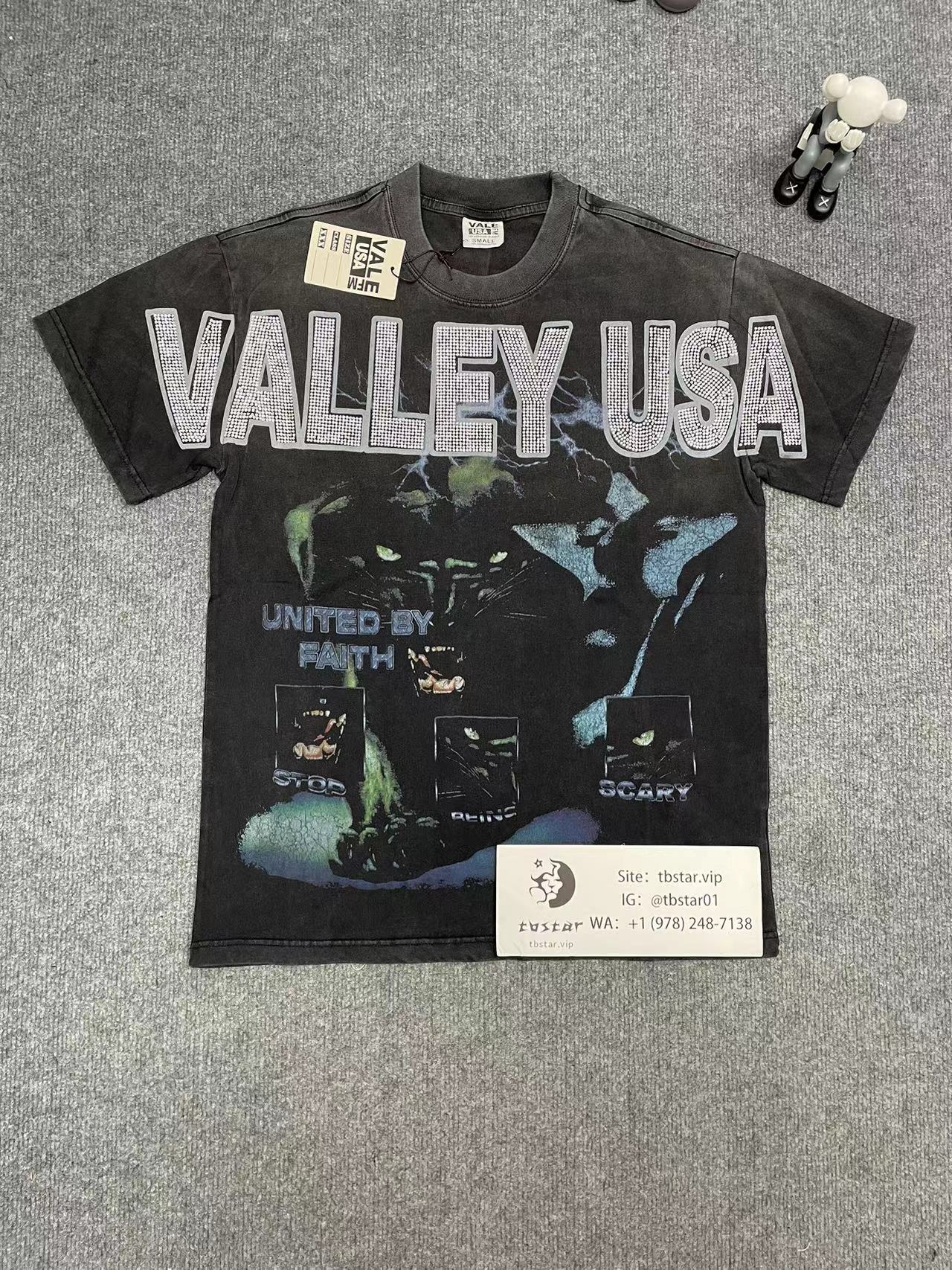 Vale sports Rhinestone direct print tee