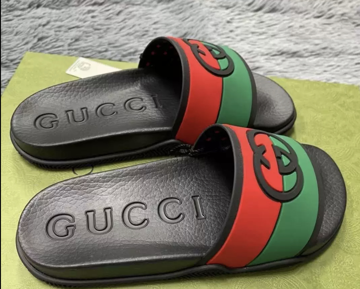 Gucci GG logo Slide Black