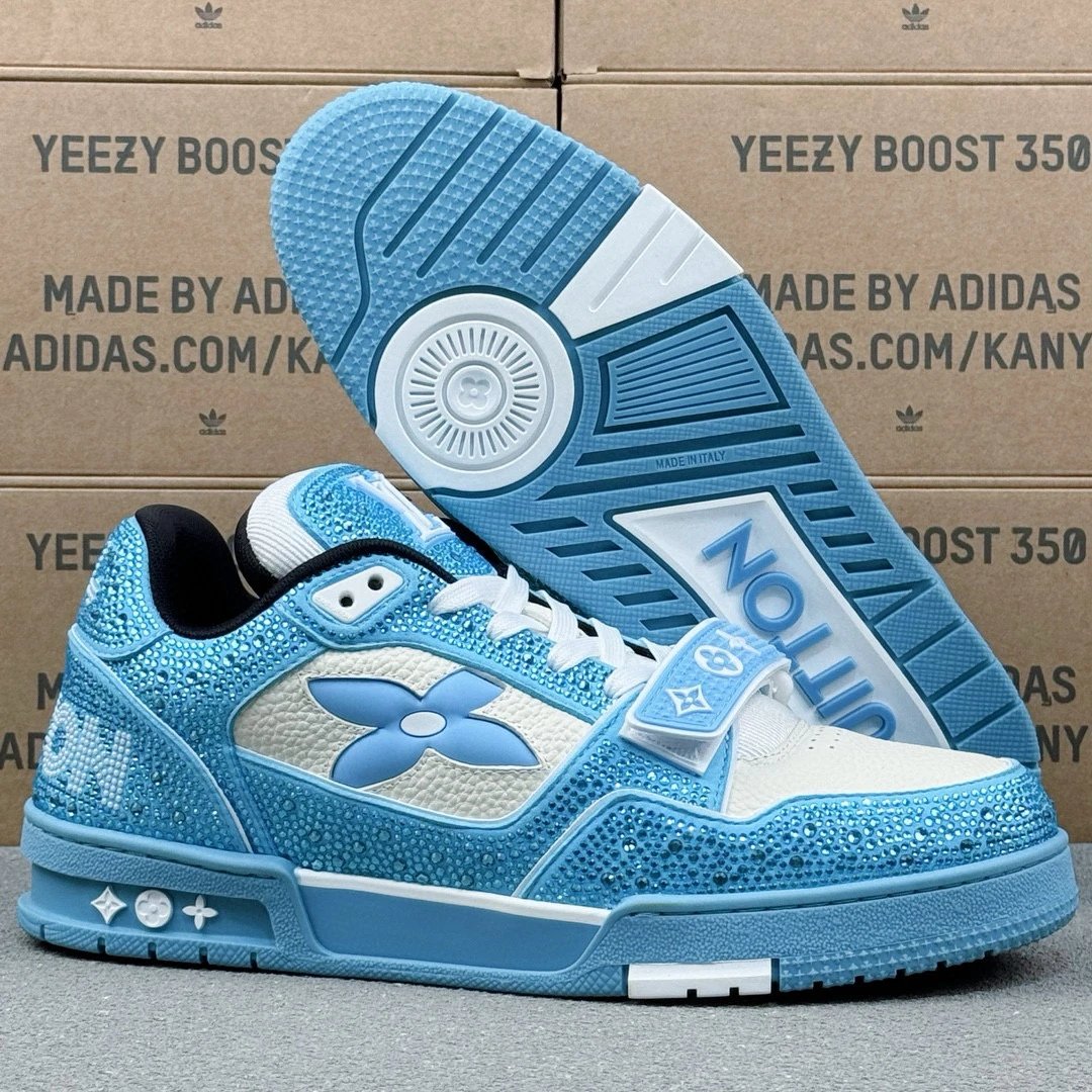 LV Diamond Trainer Sneaker Blue