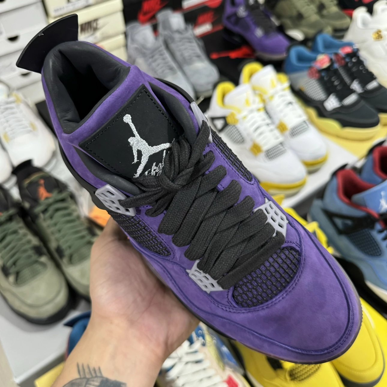 1:1 Best Quality Air Jordan 4 & Travis Scott Purple