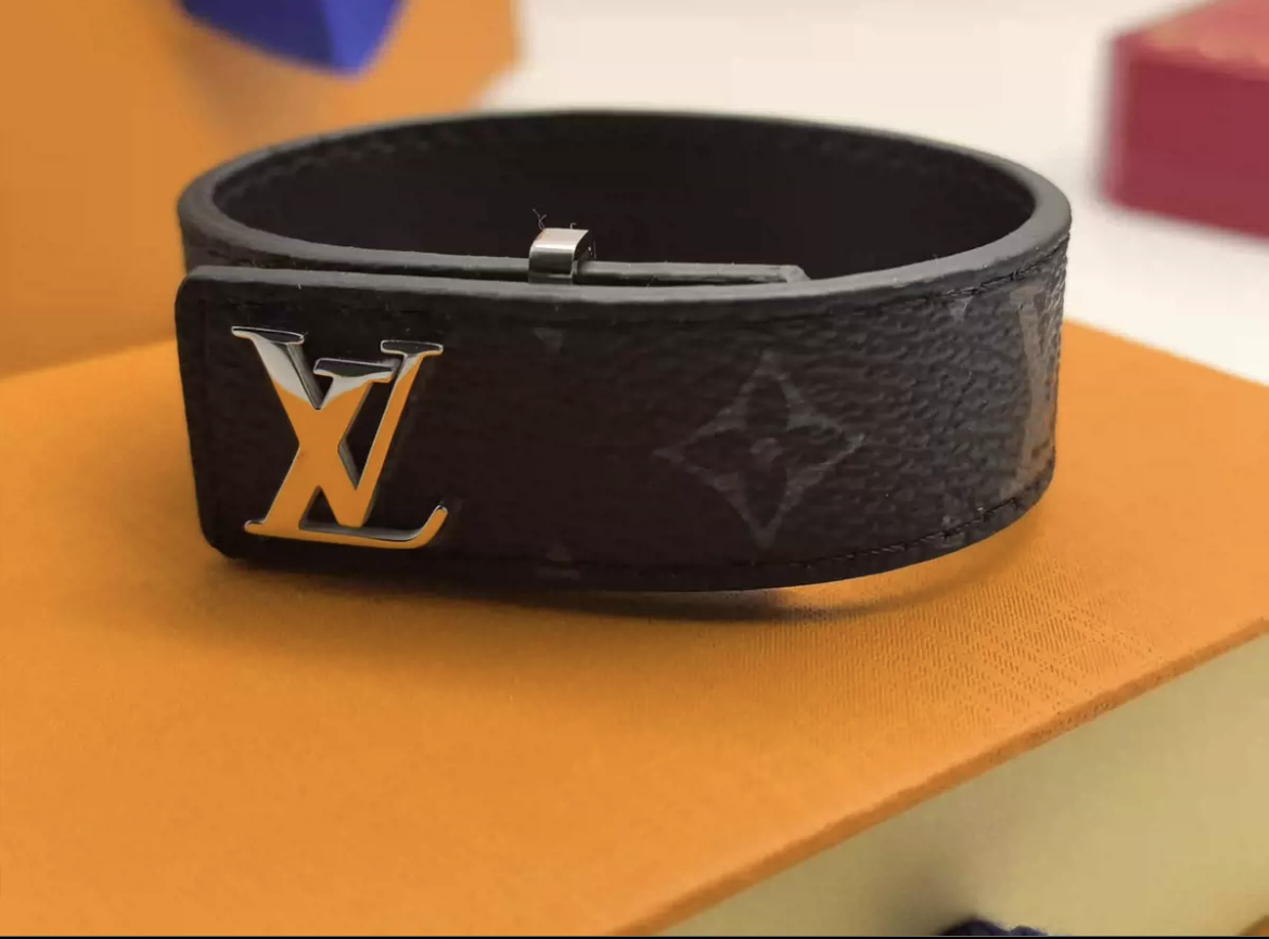 LV Leather Bracelet 2 Colors