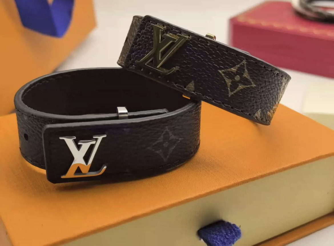 LV Leather Bracelet 2 Colors
