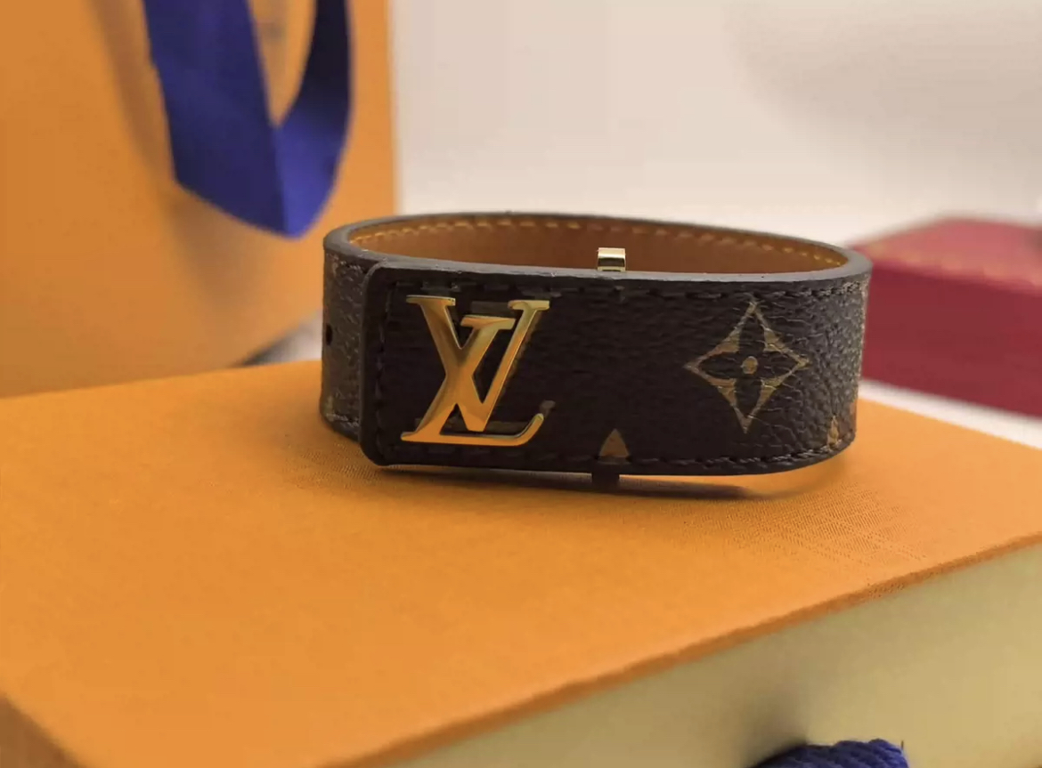 LV Leather Bracelet 2 Colors