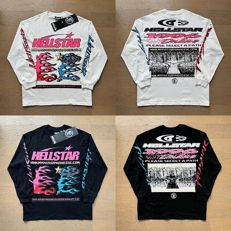 Hellstar Pink Blue Print Long Sleeve 2 Colors