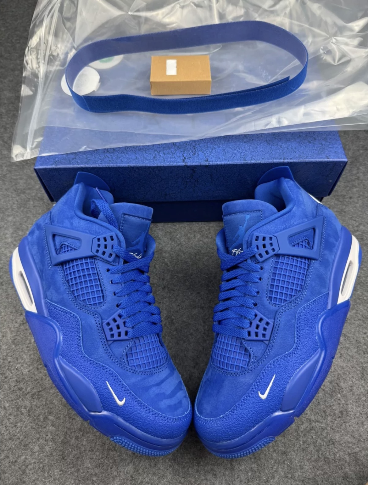 1:1 Nigel Sylvester & Air Jordan 4 Blue Brick Sneaker