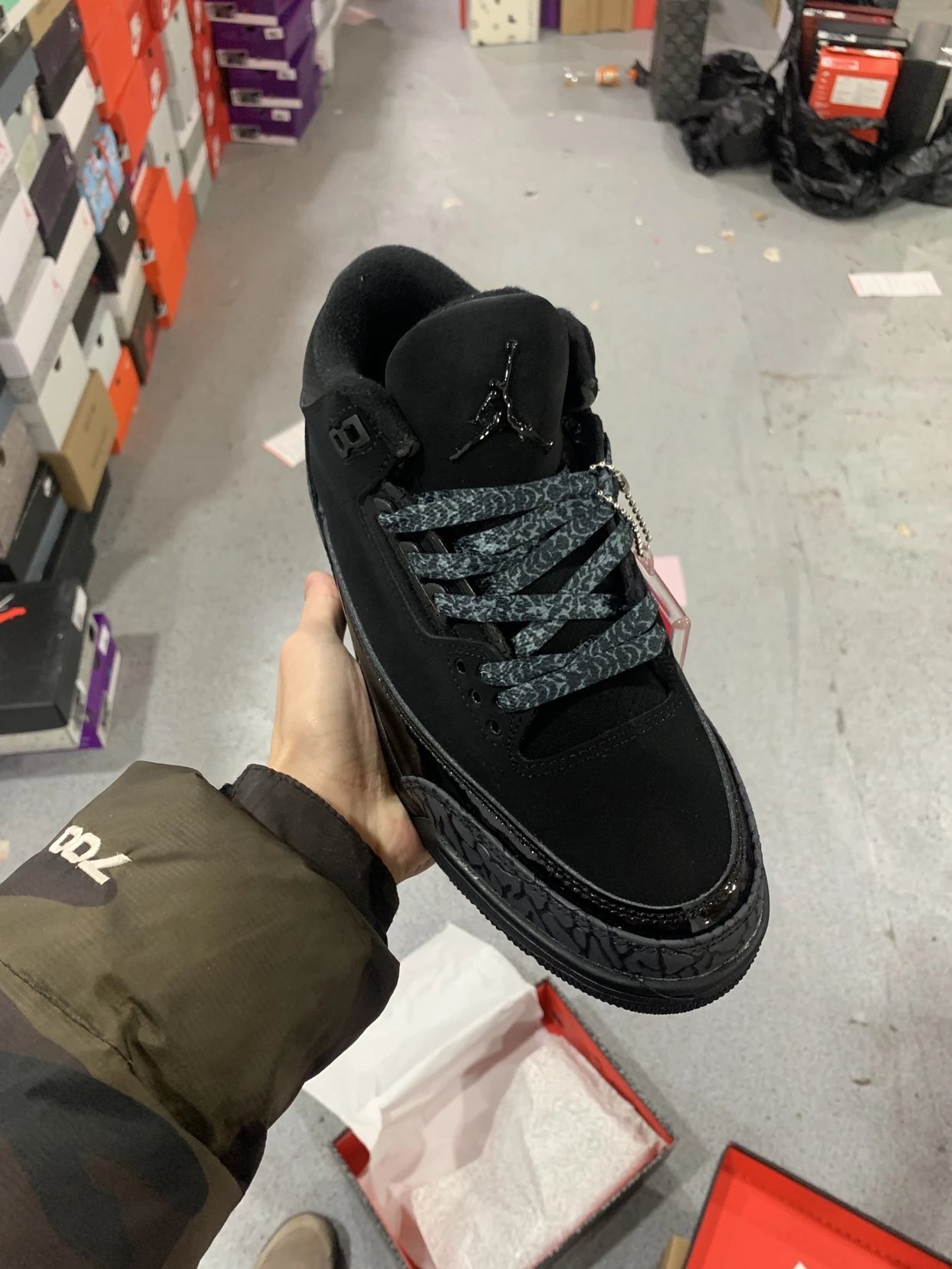 Air Jordan 3 Black Sneaker