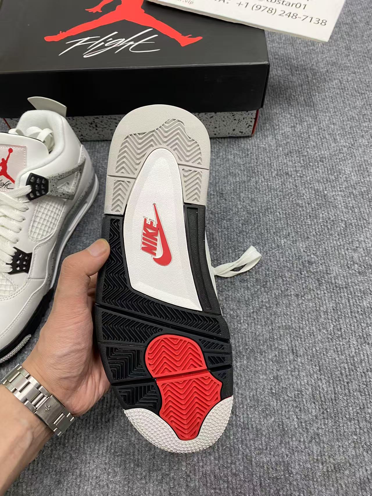 Air Jordan 4 White Cement