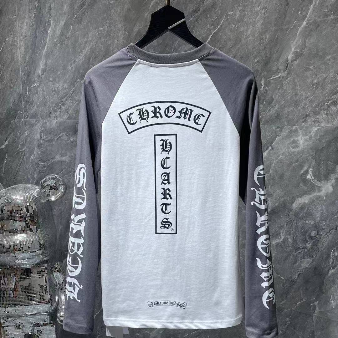 chrome heart Large horseshoe pattern multi-color long-sleeved placketed shirt