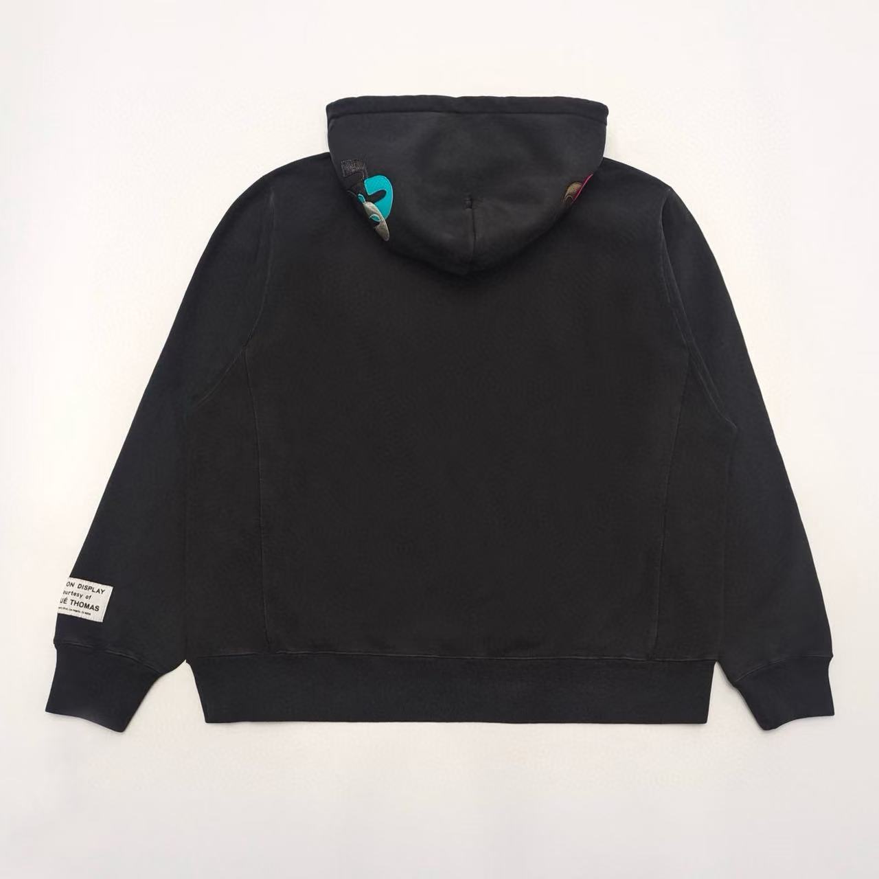 1:1 best quality Gallery dept arm colorful G hoodie black color（fleece inside）