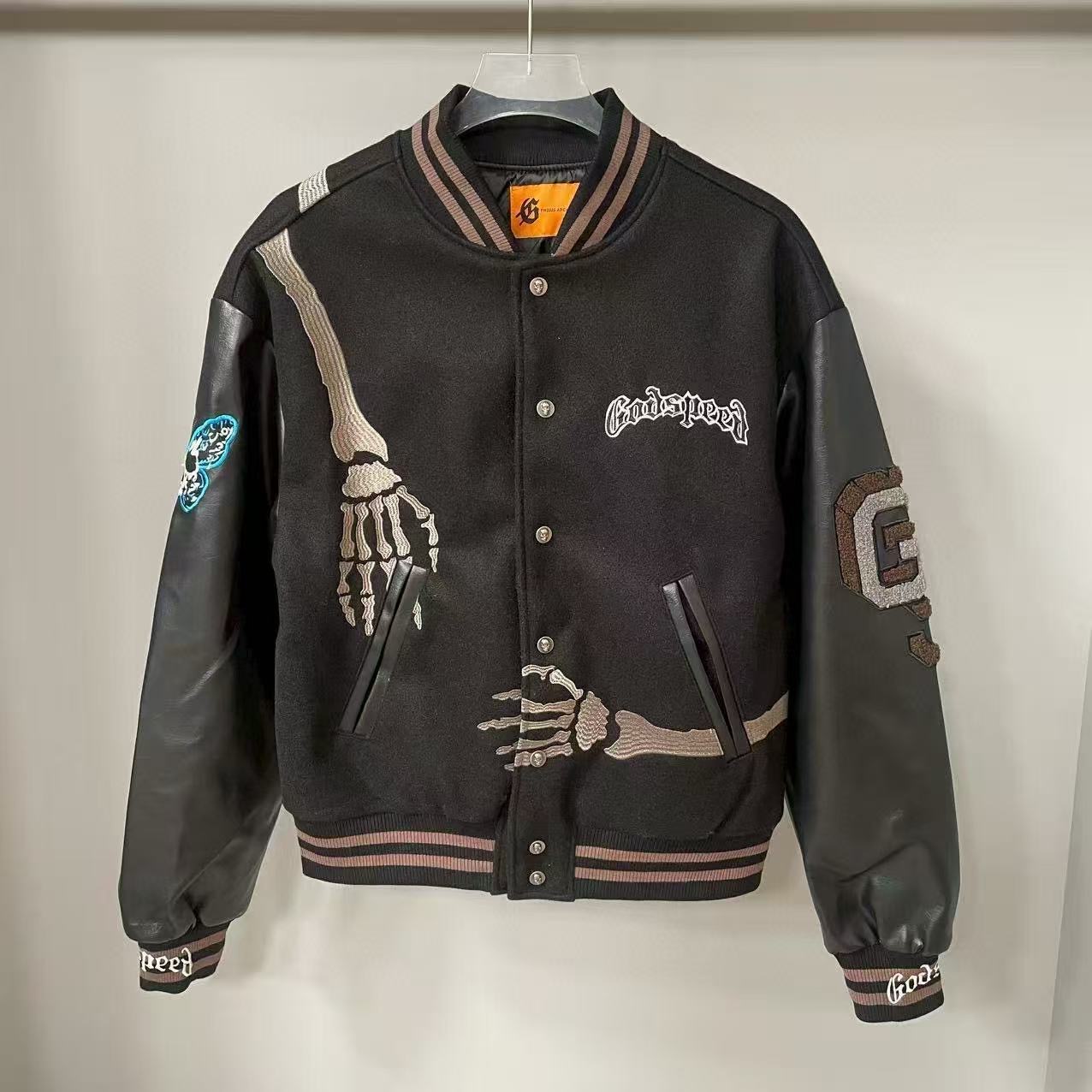 Godspeed Skull Hand Bone Baseball Jersey