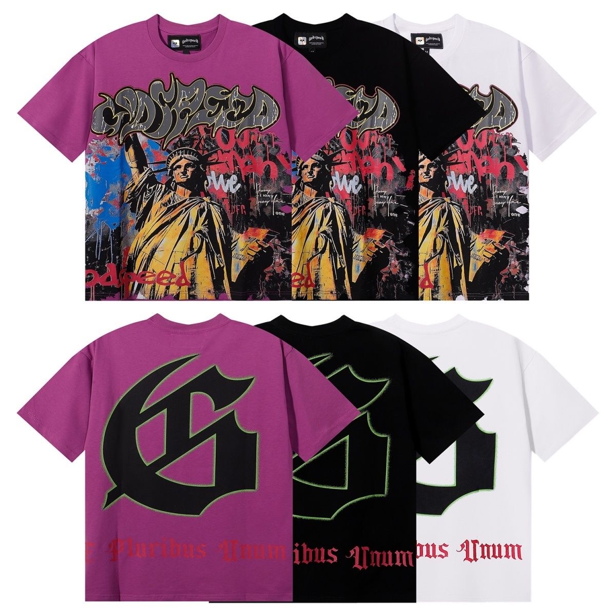 Godspeed Liberty Short Sleeve Print T-shirt