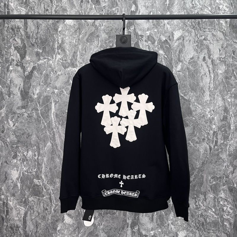 chrome heart Cross Sanskrit Patch Sweatshirt hoodie