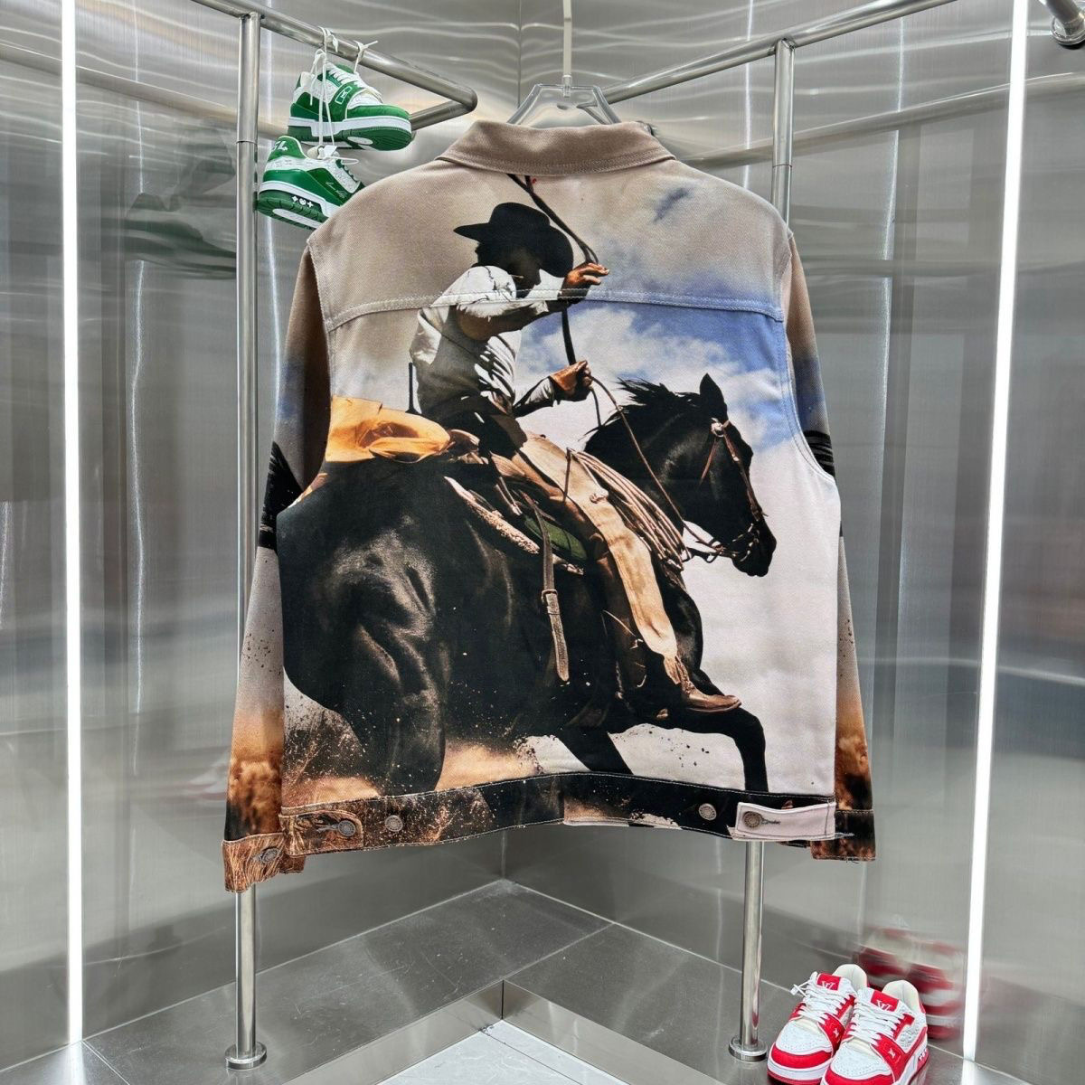 Supreme Tie-Dye Printed Long-Sleeve Shirt and Jacket