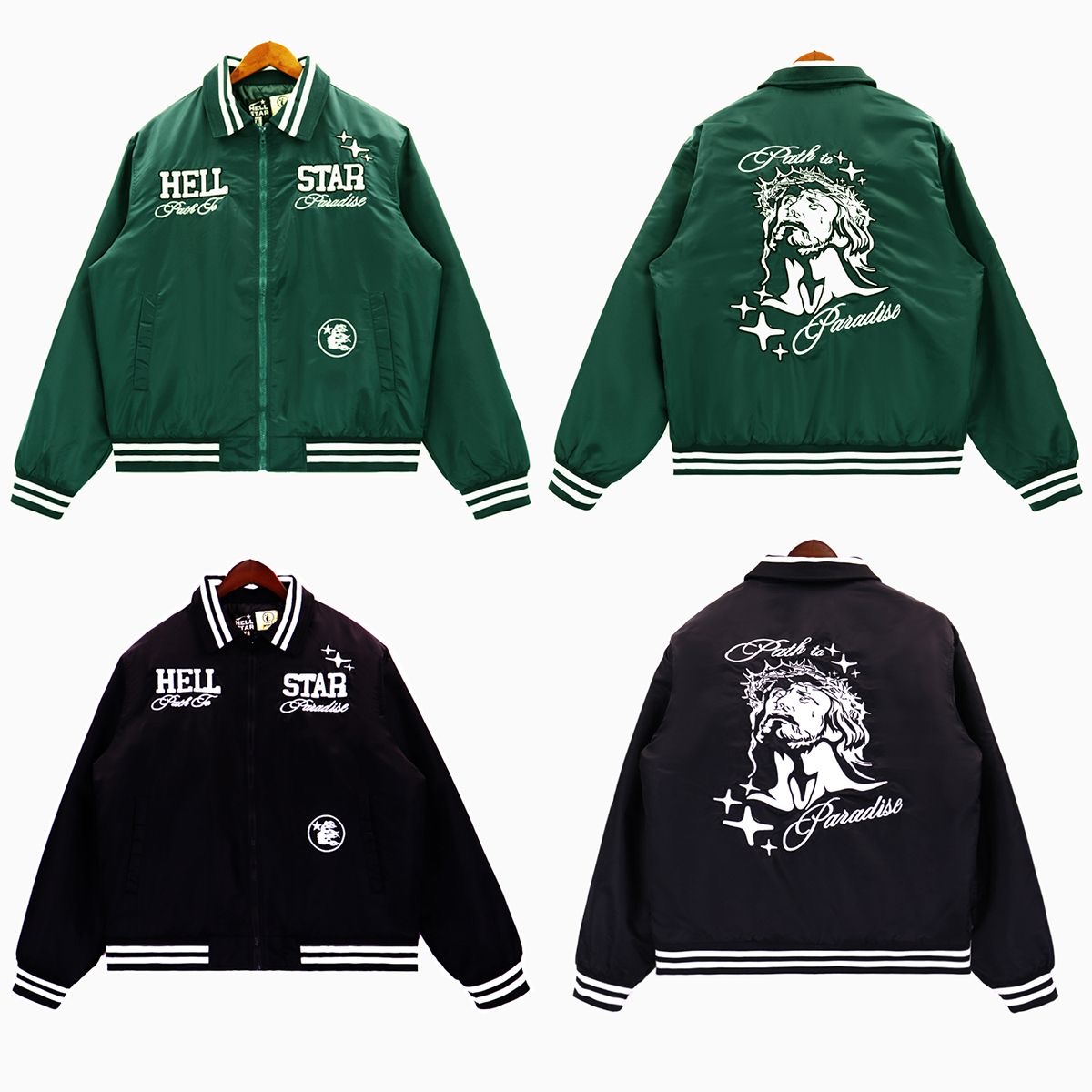 Hellstar Path To Paradise Embroidered Cotton Jacket