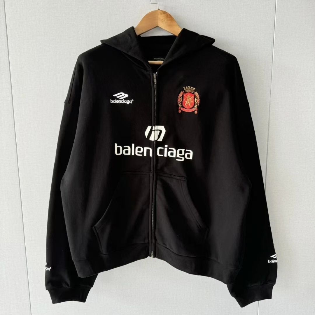 Balenciaga Manchester United Hoodie Embroidered Jacket