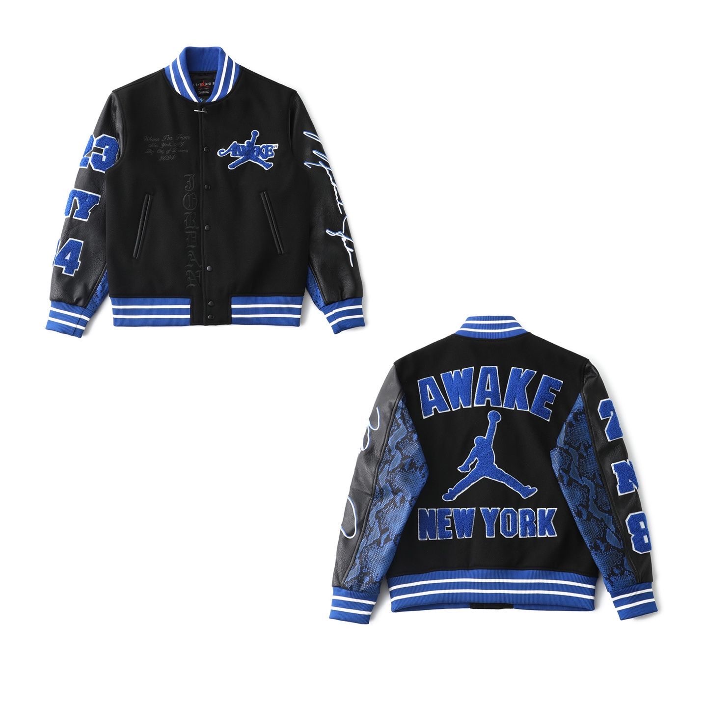 Air Jordan FW24 "Air Jordan" Baseball Single-Piece Jacket