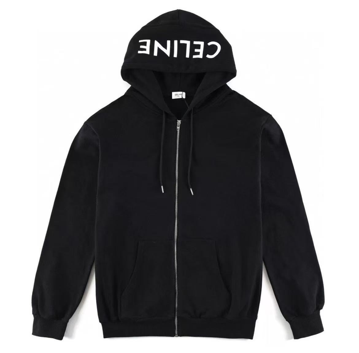 celine hoodie black