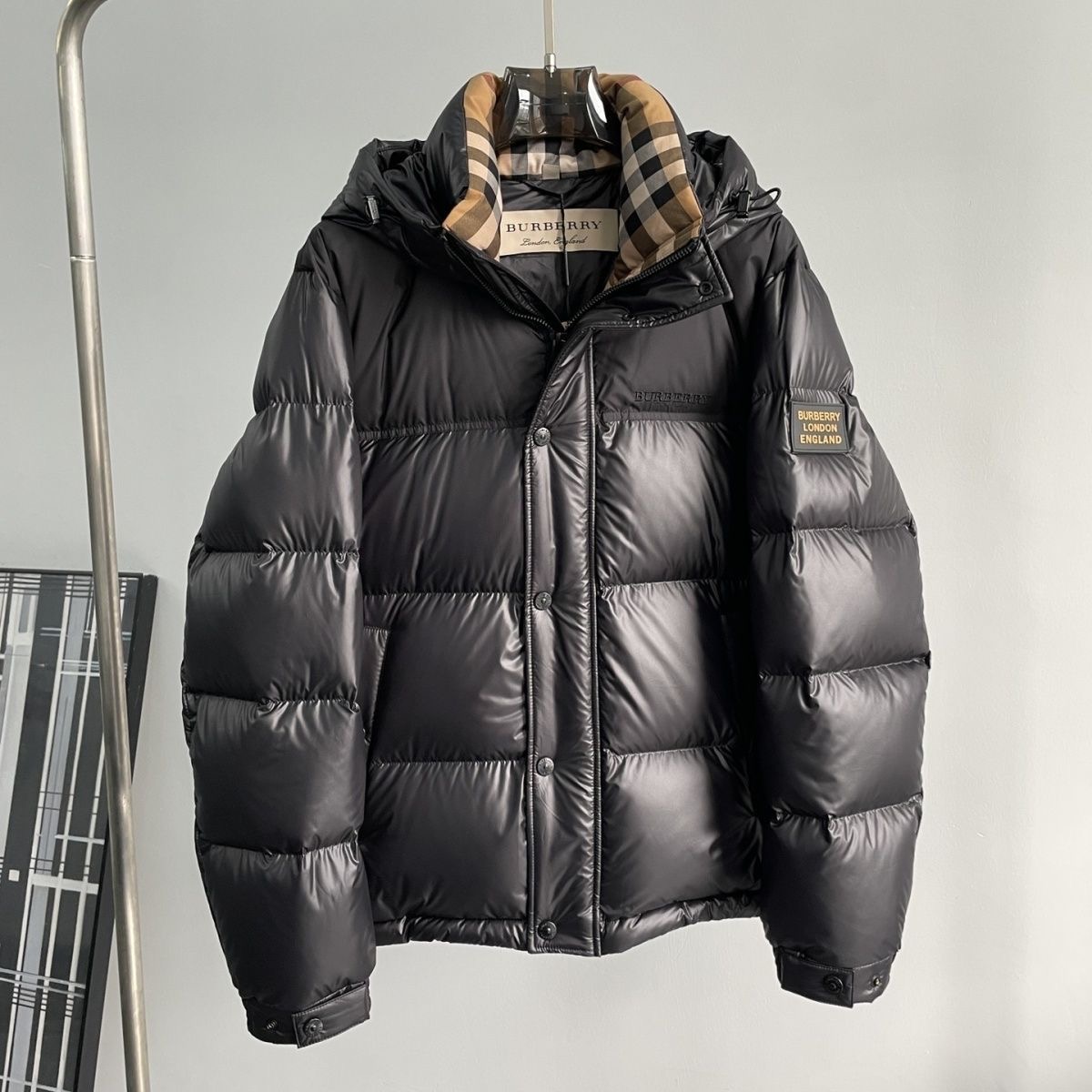 Burberry Thick Casual Duck Down Warm Hoodie Down Jacket