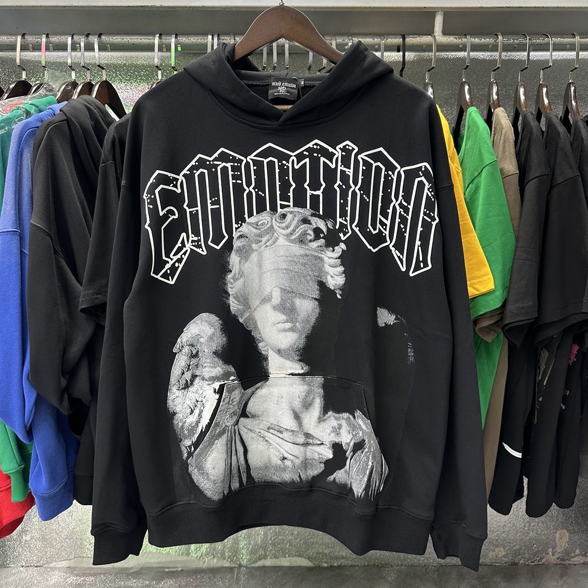 Mixed Emotion Blind Angel Printed High Quality Hoop Hoodie Sweatshirt