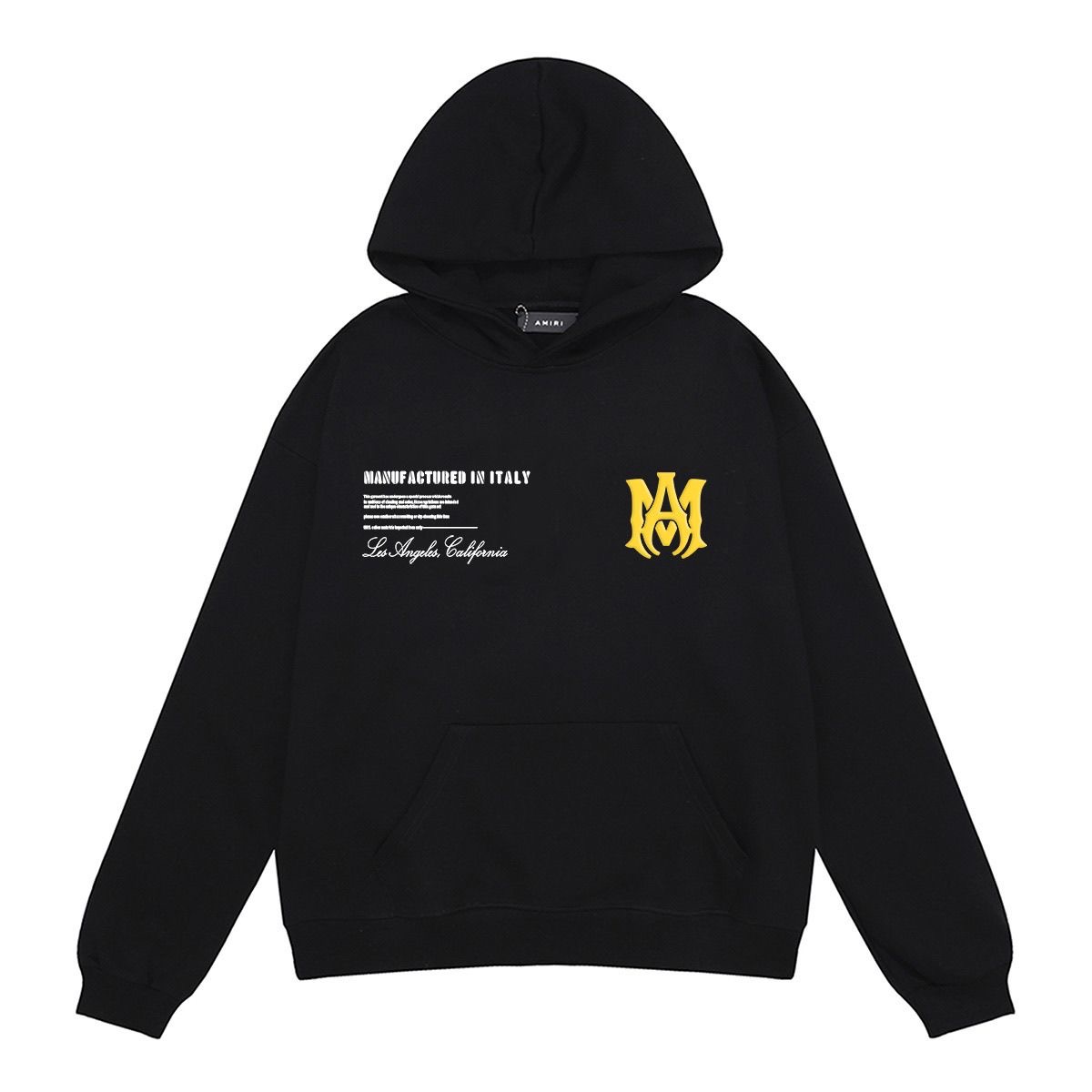 Amiri ArtsDistrict poster letter print looped hoodie sweatshirt