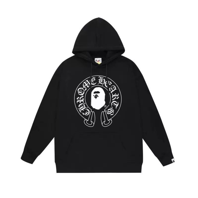 Cross Little Monkey Sanskrit Letter Printed Hoodie Ape Man Hoodie