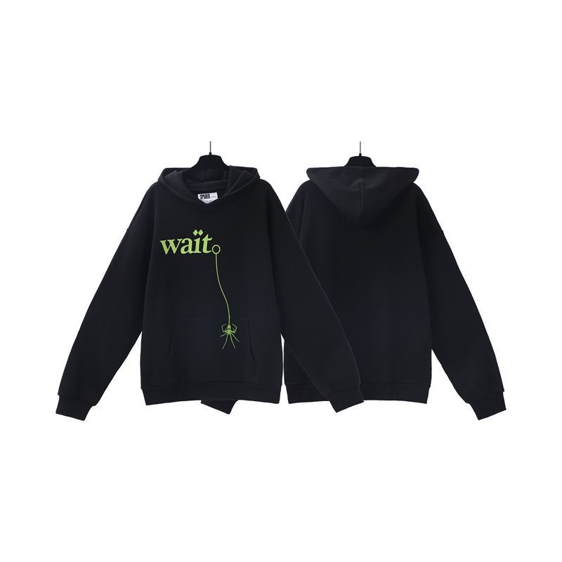 Sp5der European and American Spider Letter Printed Spring and Autumn Hoodie