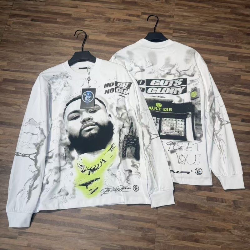 Hellsta Hellstar Street Printed Graffiti Vintage Base Long Sleeve T-shirt