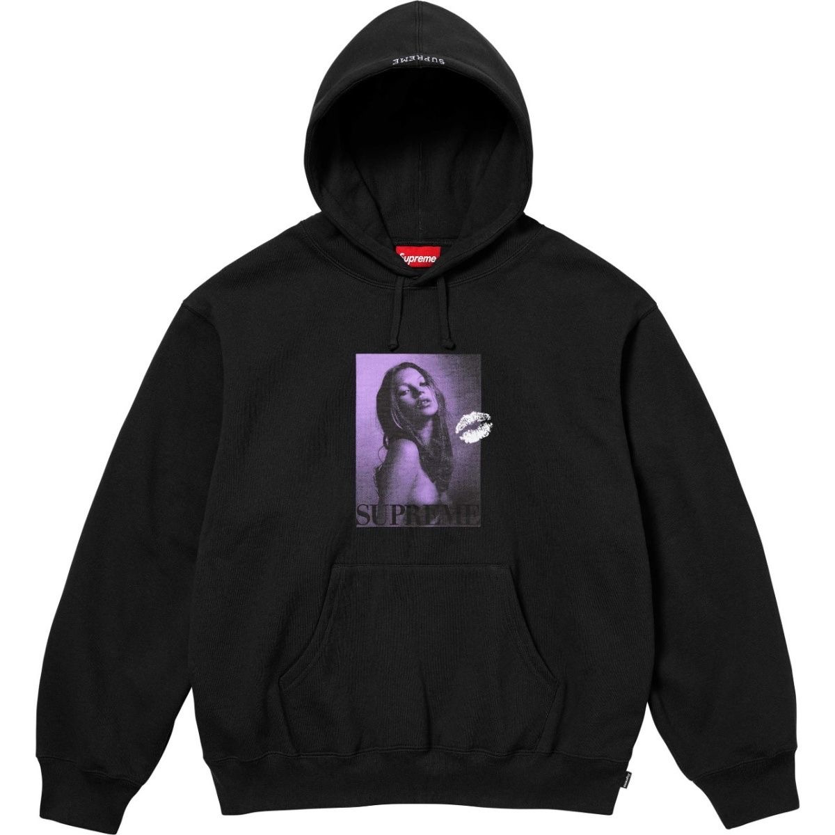 Kate Moss Hooded Sweatshirts with Portrait Print Hoodies and Hoodies