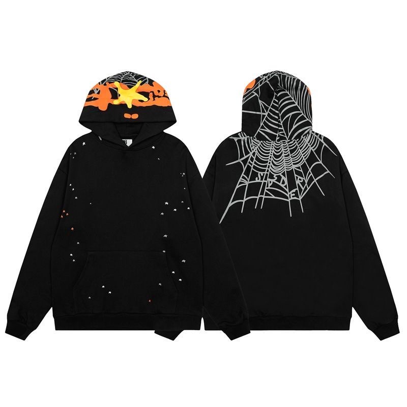 Sp5der Spider Web Foam Printed Hoodie